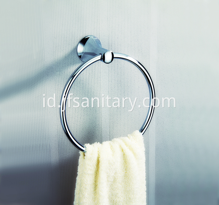 Bathroom Accessories Chrome Plated Brass Towel Ring